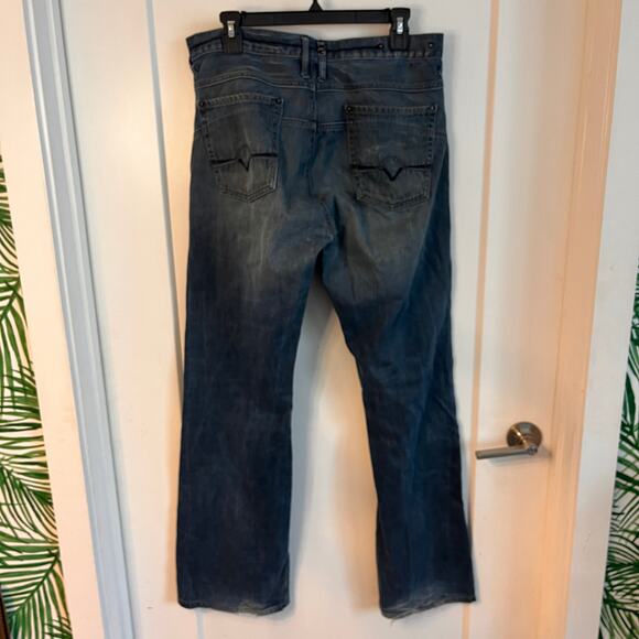 G by Guess Straight Leg Rolland Low Bootcut Jeans Size 34 - Picture 2 of 13